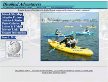 Tablet Screenshot of disabledadventurers.com